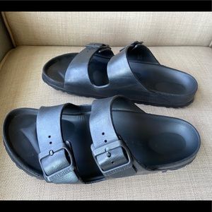 Black Birkenstocks water friendly